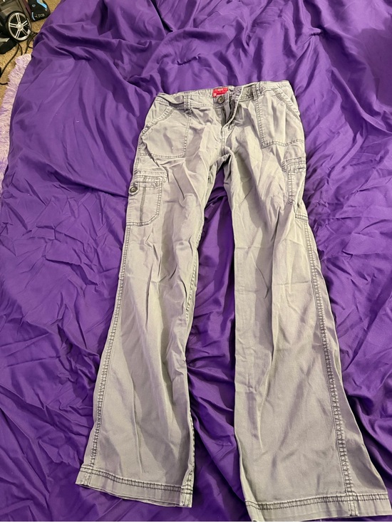 Merona Pants - Merona Light Gray Flare Cargo Jeans